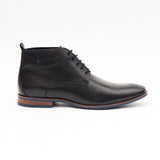 Mens Leather Ankle Boots 24716_Black