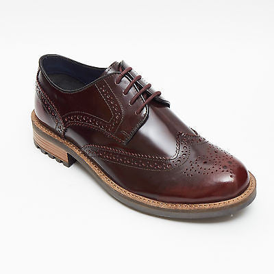 Mens Leather Brogues Shoes 15703 - Lucini Shoes
