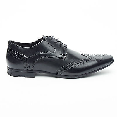 Mens Leather Brogue Shoes KG-11425