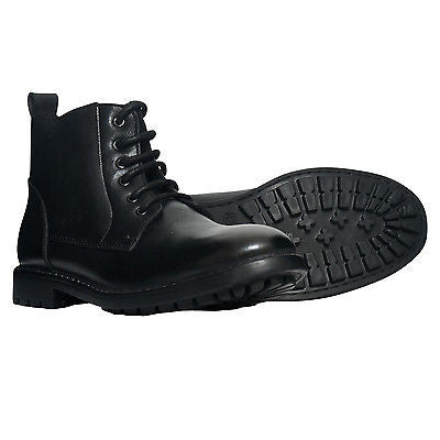 Mens Leather Lace Up Ankle Boots -  SF-116