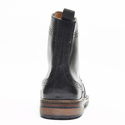 Mens Leather Lace Up Ankle Boots - 17921