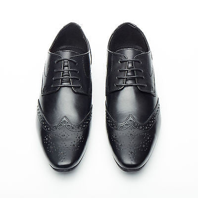Mens Leather Brogue Shoes KG-11425
