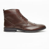Mens Leather Lace Up Ankle Boots - 313