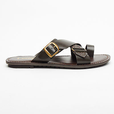 Lucini Men's Casual Walking Genuine Leather Sandals | 61246 | Black & Brown