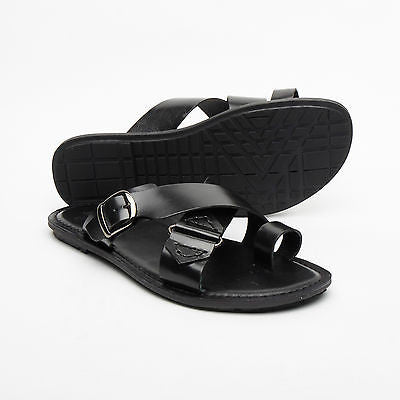 Lucini Men's Casual Walking Genuine Leather Sandals | 61246 | Black & Brown