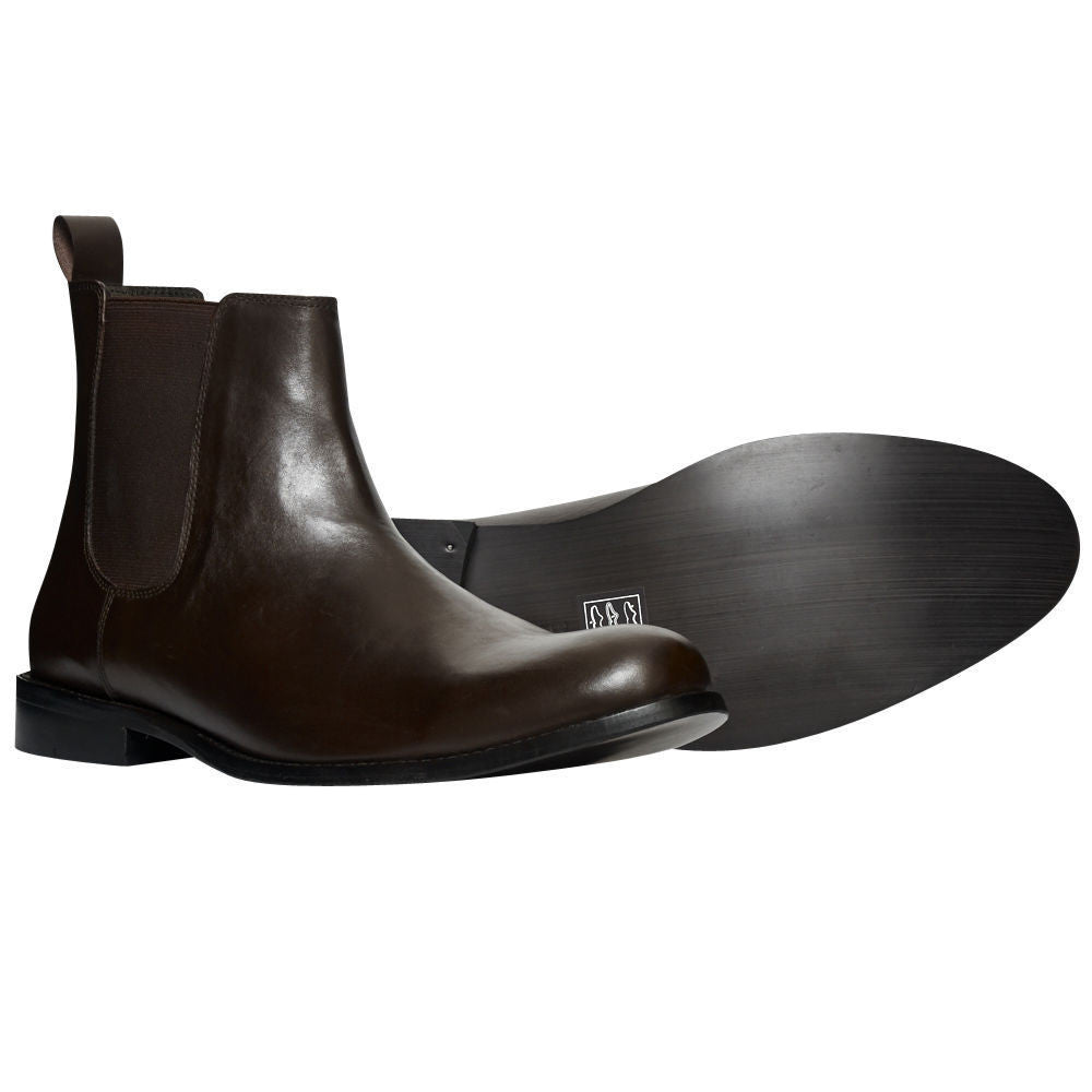 Mens Leather Chelsea Boots - 24201-P