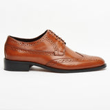 Mens Leather Brogue Shoes 9007