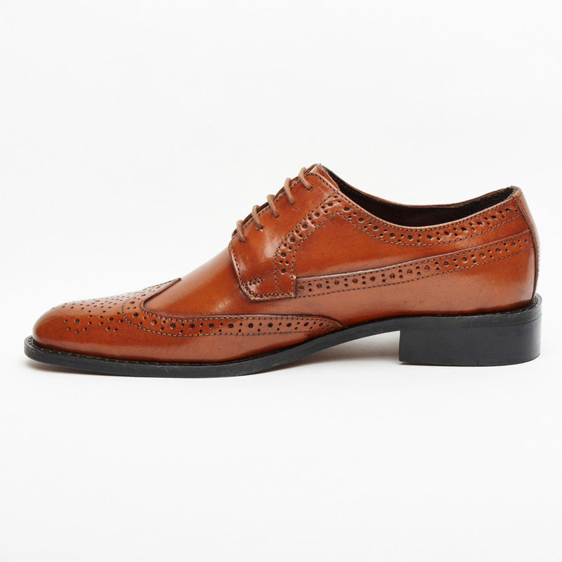 Mens Leather Brogue Shoes 9007