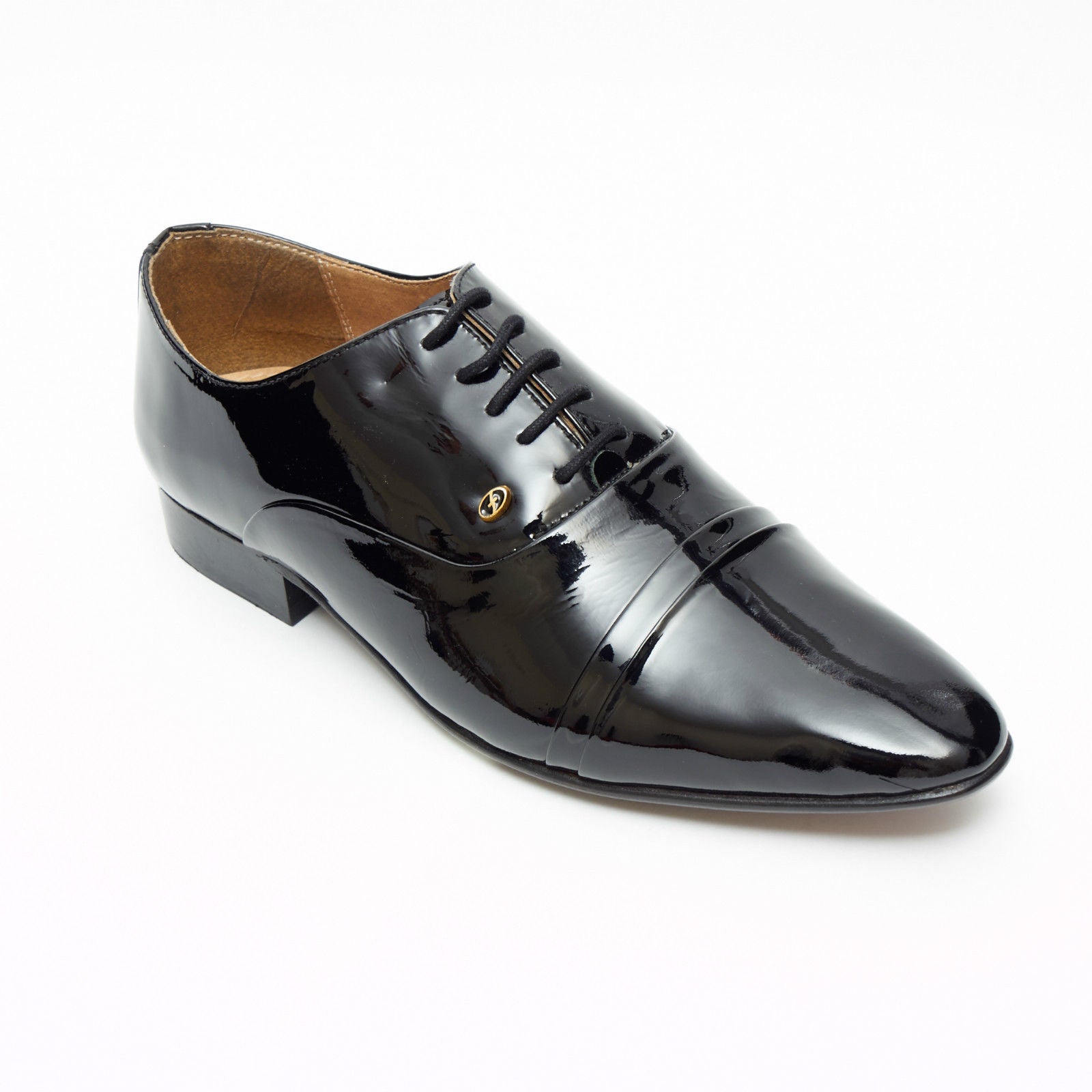 Mens Leather Spanish Shoes Patent - 33451
