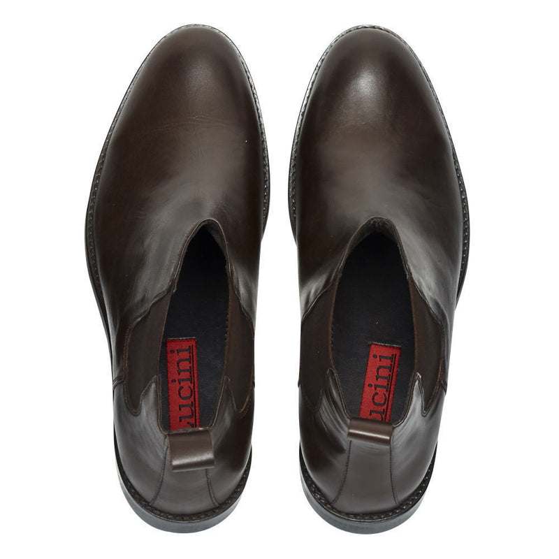 Mens Leather Chelsea Boots - 24201-P