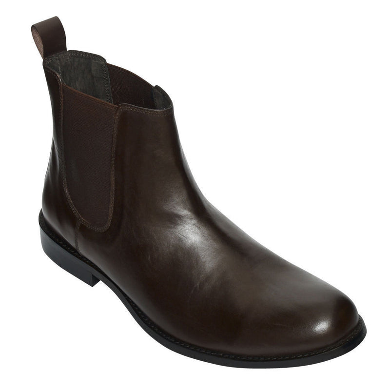 Mens Leather Chelsea Boots - 24201-P