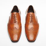 Mens Leather Brogue Shoes 9005