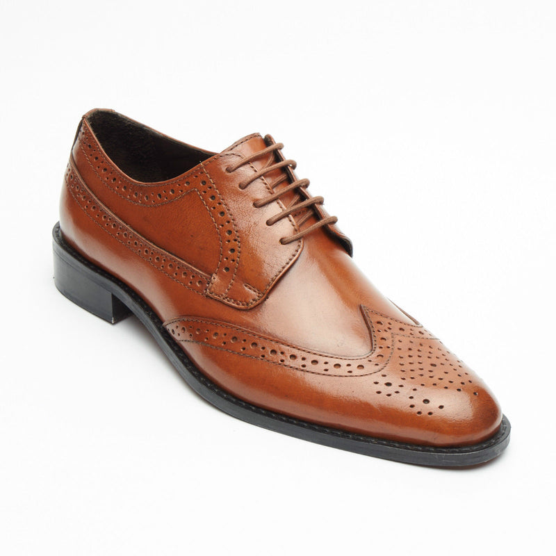 Mens Leather Brogue Shoes 9007