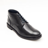Mens Leather Ankle Boots 26403_Black