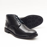 Mens Leather Ankle Boots 26403_Black