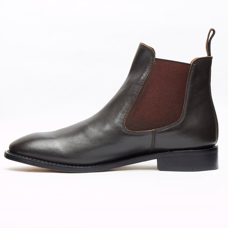 Lucini Men’s Goodyear Welted Leather Chelsea Boots – 27817 Brown