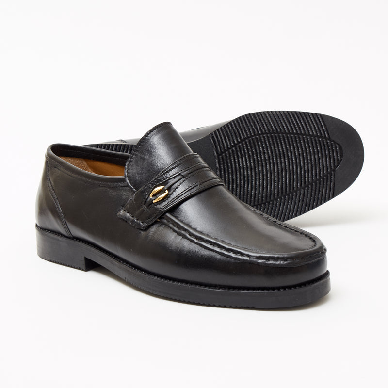 Lucini Men's Leather Loafer Shoes 2812 – Black Sheep Napa