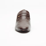 Mens Cuban Heel Leather Shoes - 29779 Brown