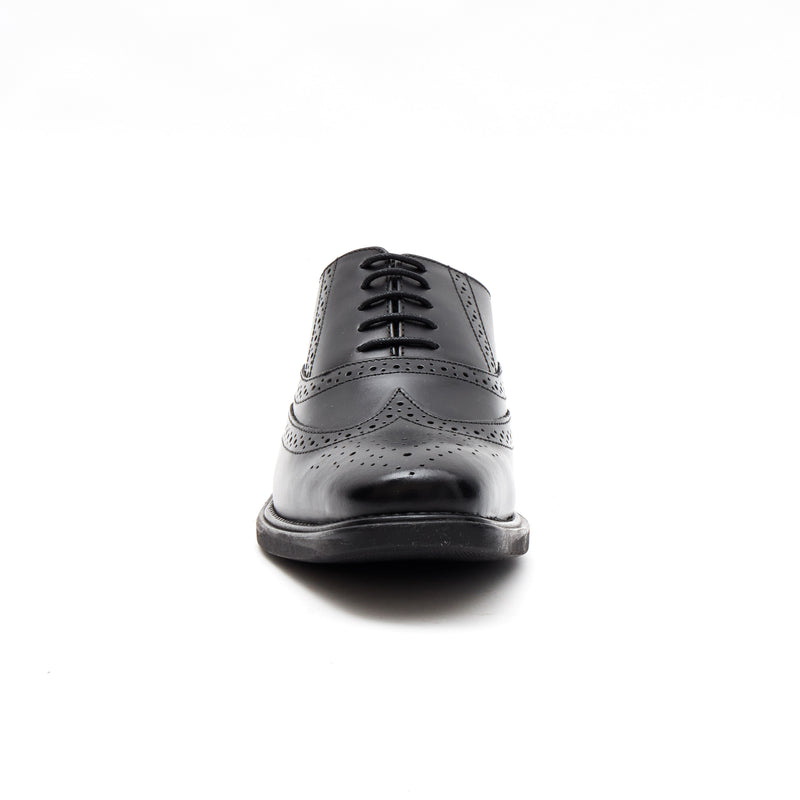 Lucini Men's Leather Brogue Shoes 30817 – Black