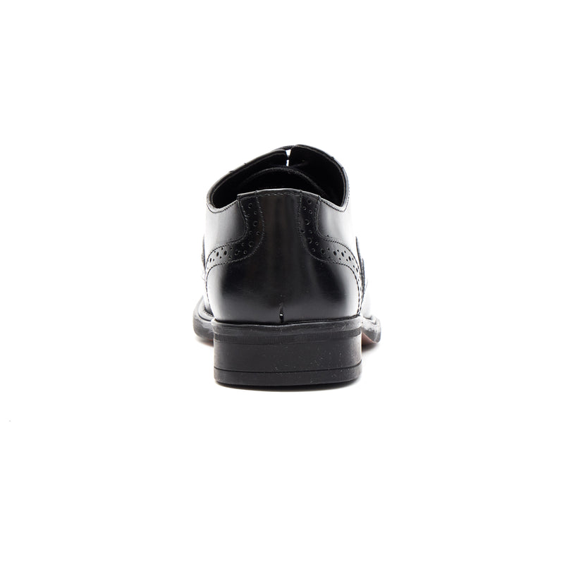 Lucini Men's Leather Brogue Shoes 30817 – Black