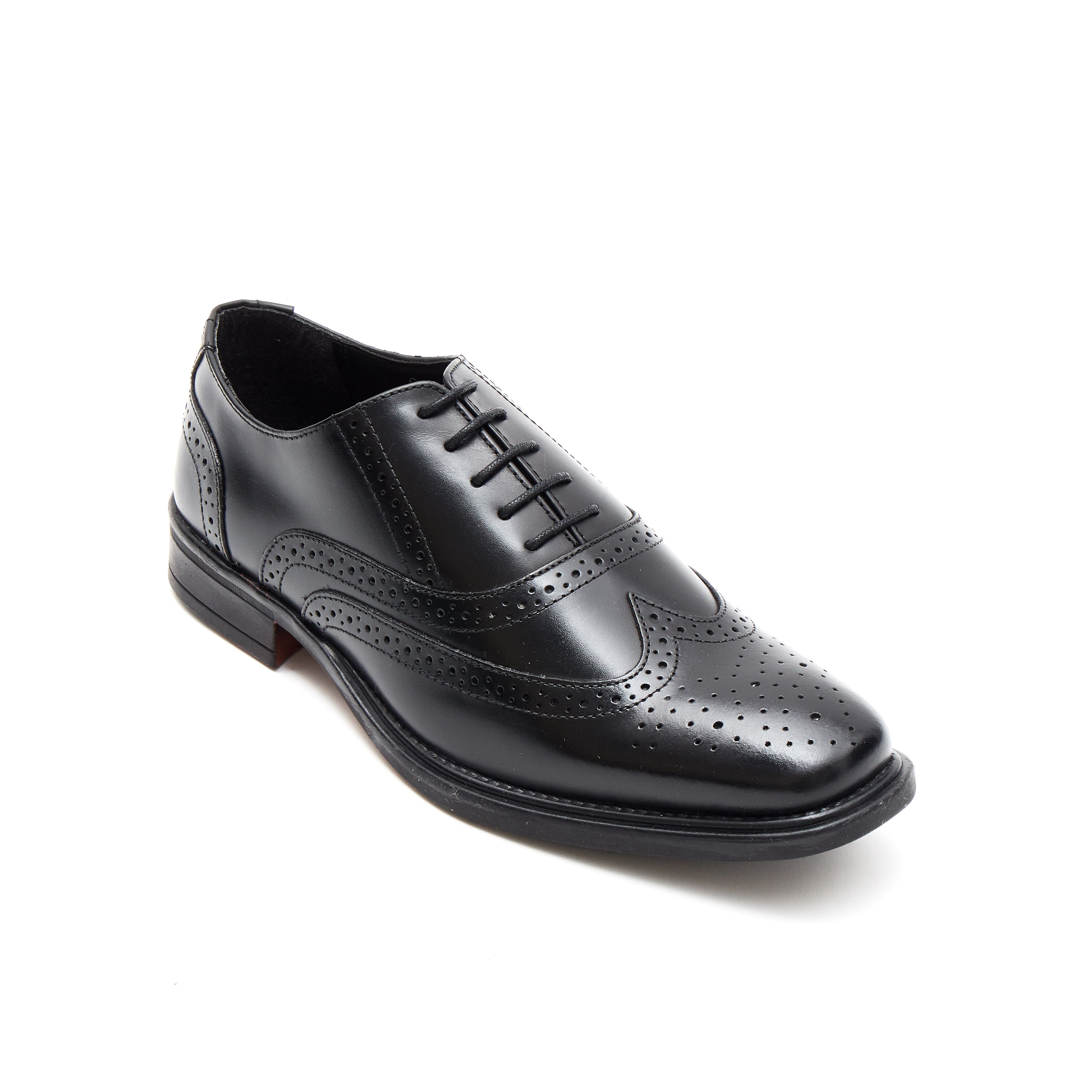 Mens Leather Formal Comfort Shoes-30817_Black