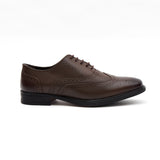 Mens Leather Formal Comfort Shoes-30817_Brown