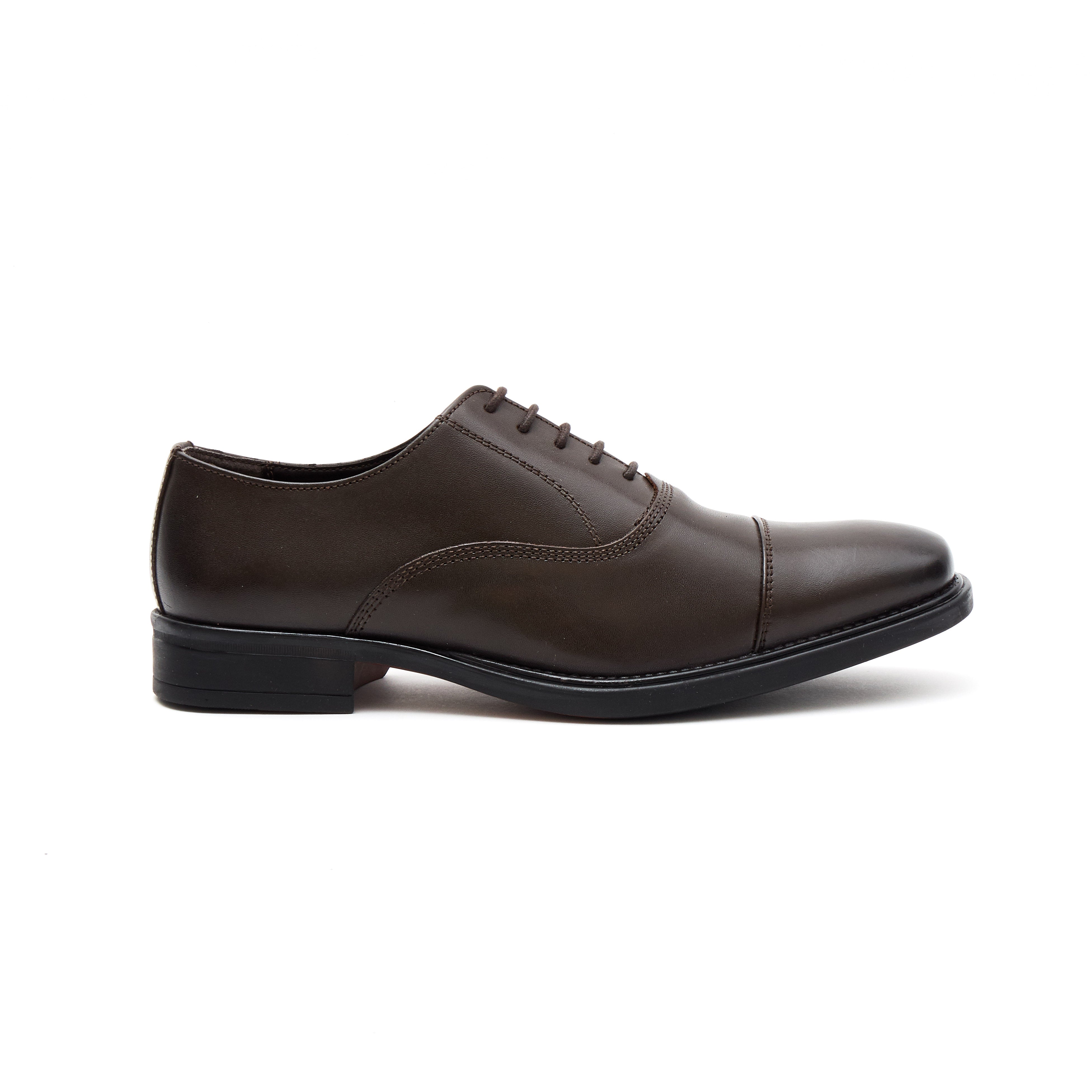 Mens Leather Formal Comfort Shoes-30977_Brown