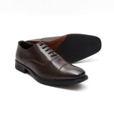 Mens Leather Formal Comfort Shoes-30977_Brown