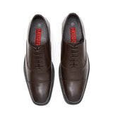 Mens Leather Formal Comfort Shoes-30977_Brown