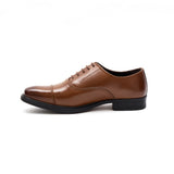 Mens Leather Formal Comfort Shoes-30977_Tan