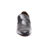 Mens Cuban Heel Leather Shoes - 33478 Black