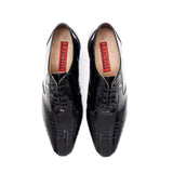 Mens Leather Cuban Heel Patent Shoes - 33483 Black
