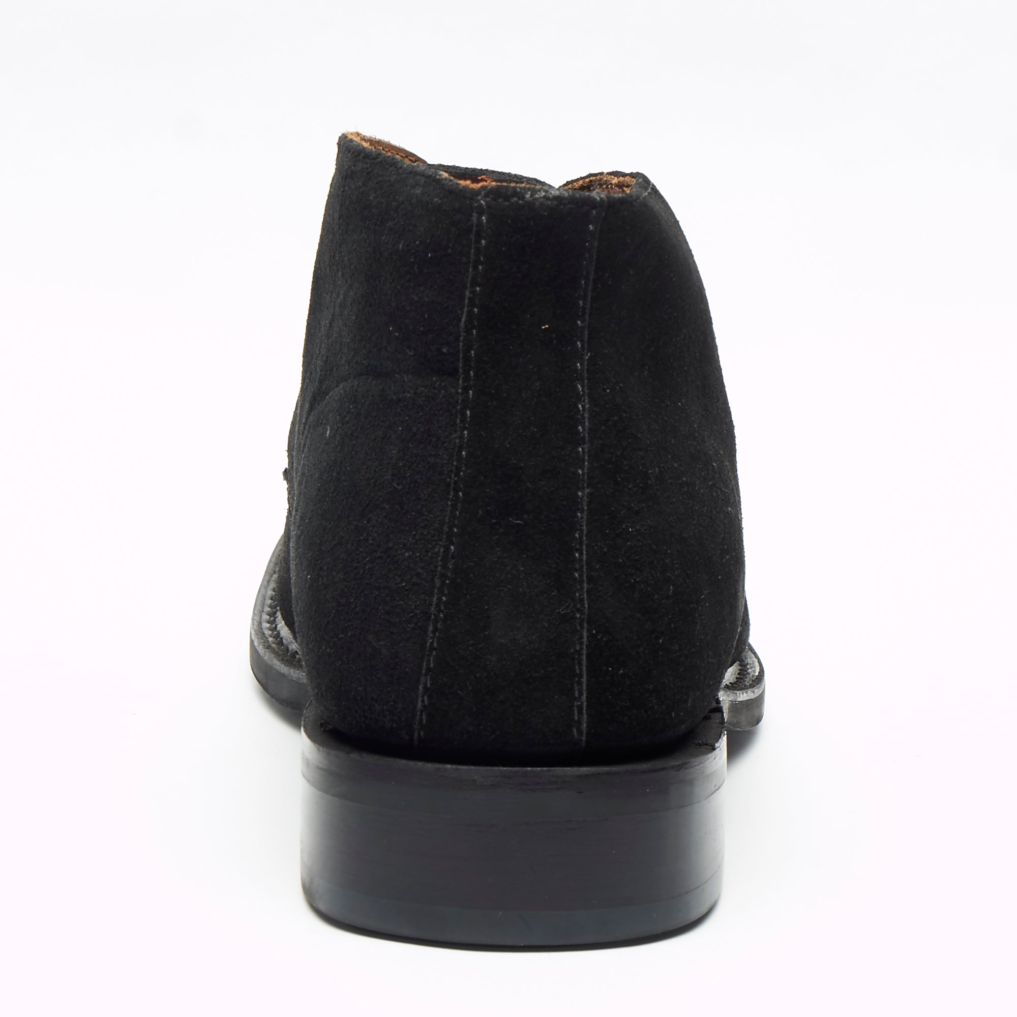 Mens Goodyear Welted Suede Lace Up Ankle Boots - 35515 Black