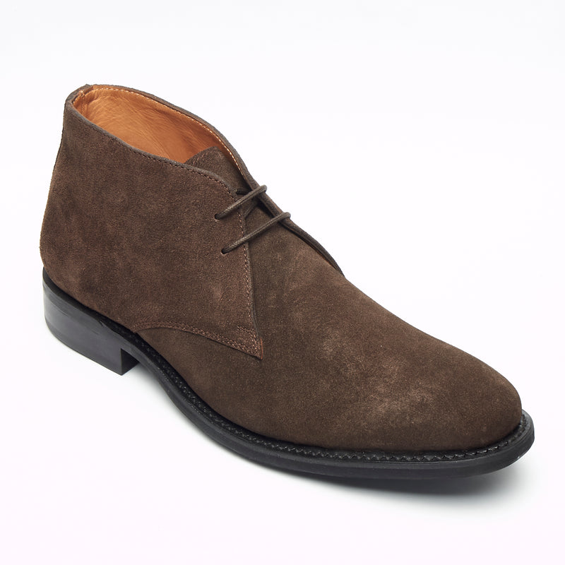 Mens Goodyear Welted Suede Lace Up Ankle Boots 35515 Brown