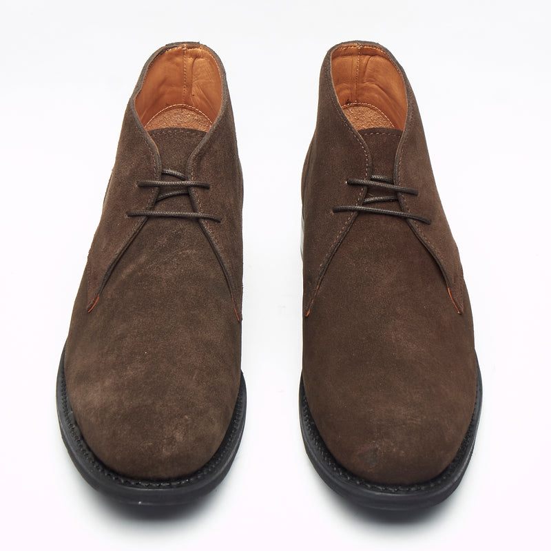 Mens Goodyear Welted Suede Lace Up Ankle Boots - 35515 Brown