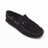 Mens Suede Casual Slip On Shoes - 4611-L_Black
