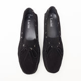 Mens Suede Casual Slip On Shoes - 4611-L_Black