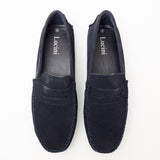 Mens Suede Casual Slip On Shoes - 4611-S_Navyblue