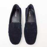 Mens Suede Casual Slip On Shoes - 4611-P_Navyblue