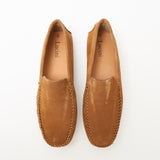 Mens Suede Casual Slip On Shoes - 4611-P_Tan