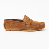 Mens Suede Casual Slip On Shoes - 4611-S_Tan