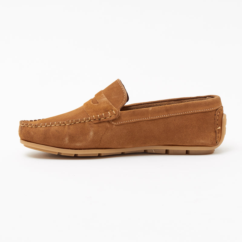 Lucini Men's Suede Casual Slip On Shoes - 4611-S_Tan
