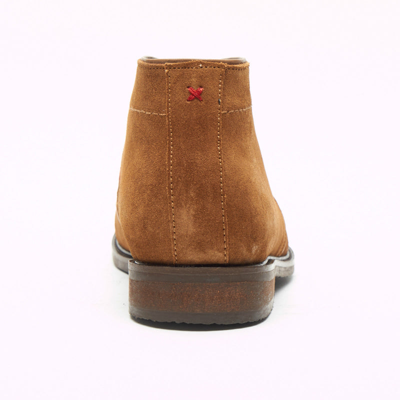 Mens Suede Desert Boots - SF-5151 Cognac Tan