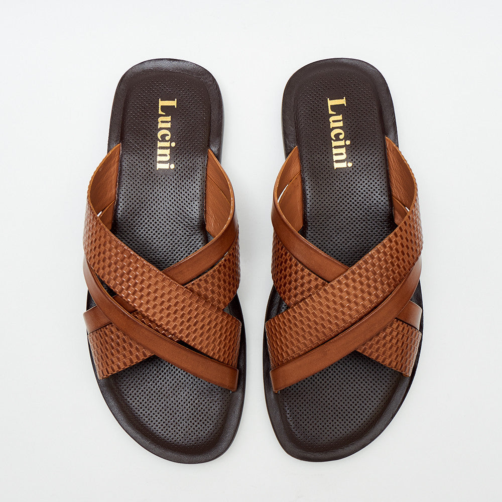 Mens Leather Summer Sandals - 62540