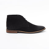 Mens Nubuck  Ankle Boots - 30371 Black