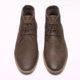 Mens Nubuck  Ankle Boots - 30371 Brown