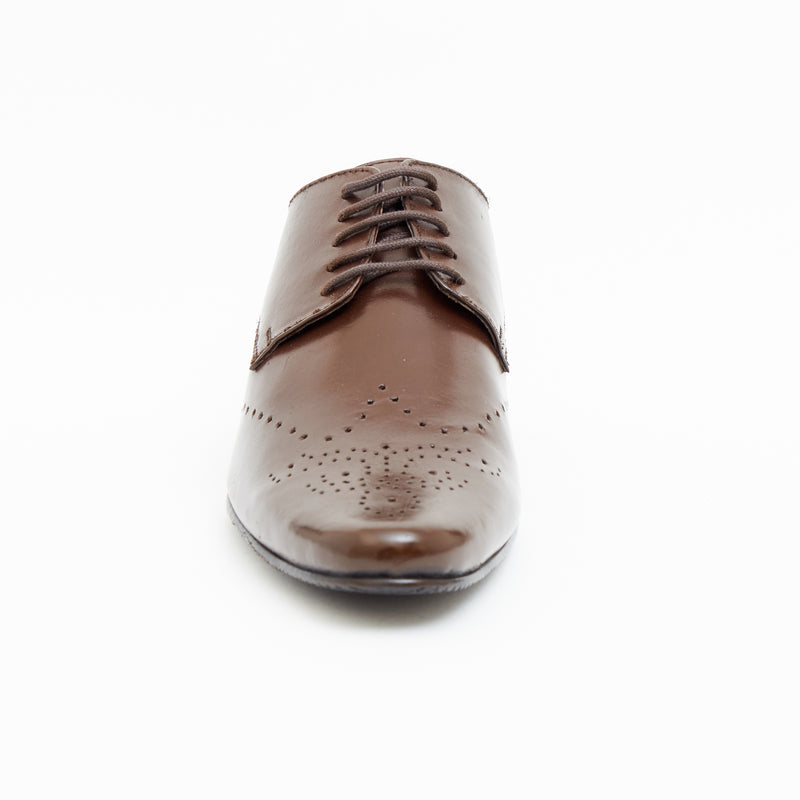 Mens Leather Formal Casual Shoes - 50543_Brown