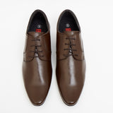 Mens Leather Formal Casual Shoes-50545_Brown