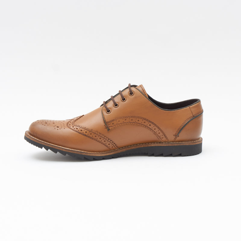 Mens Leather Formal Shoes-50623_Tan