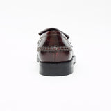 Ladies Flat Heel Loafer Shoes - R0830-1_Oxblood